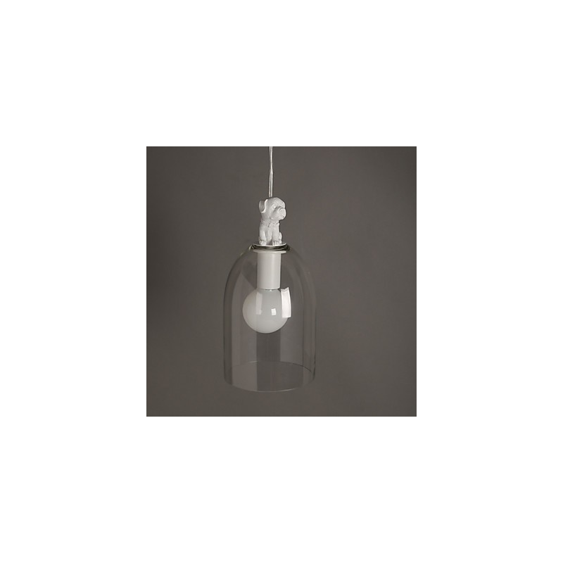 Luminária pendente de vidro moderna Luminária pendente simples Luminária pendente de café