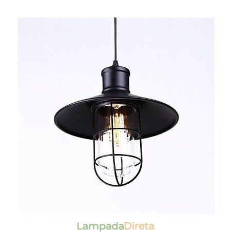 Luminária Pendente Estilo Country Ferro Luminária Pendente Estilo Country Ferro
