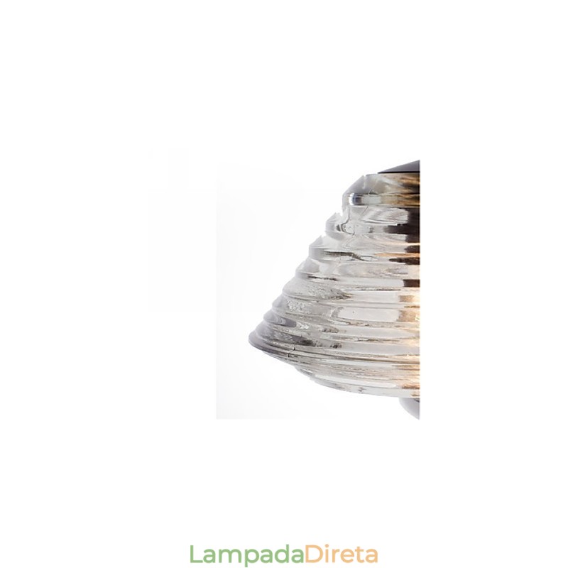 Luminária pendente de vidro contemporânea moderna