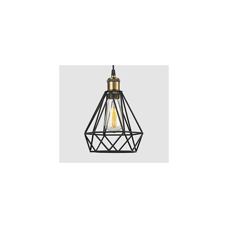 Fio industrial CAGE PENDANT LIGHT Café Loft Warehouse Lighting Black Cord