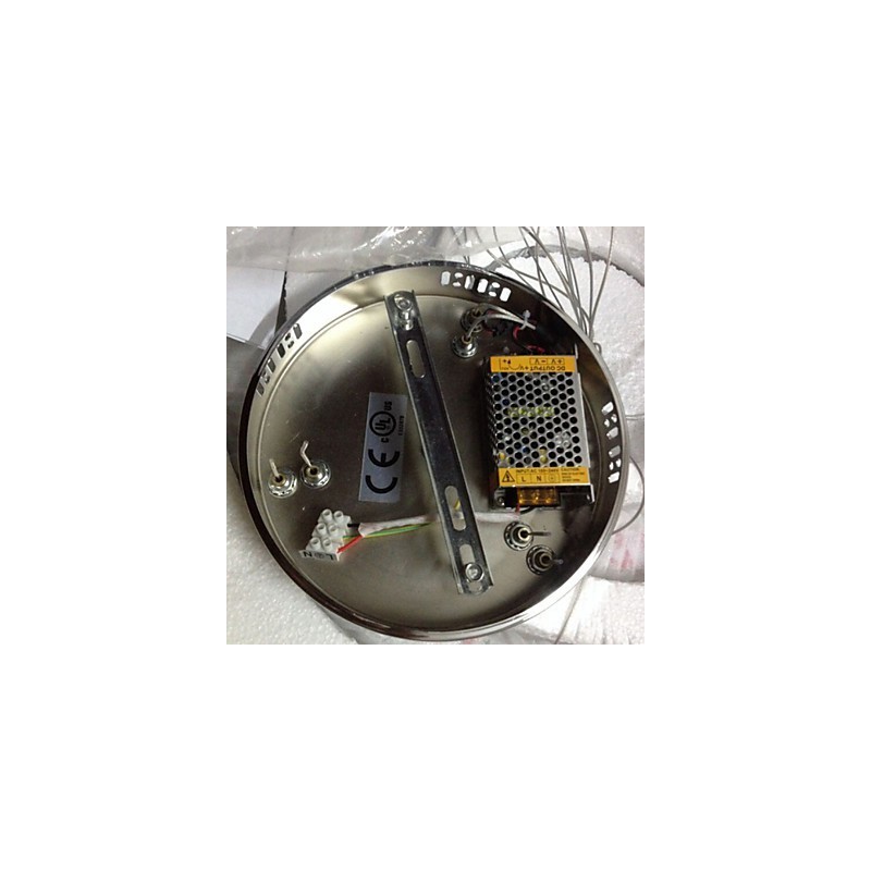 Luminária pendente de cristal regulável, lustre circular moderno, lâmpadas de iluminação, luminárias de teto redondas brancas frias com controle remoto