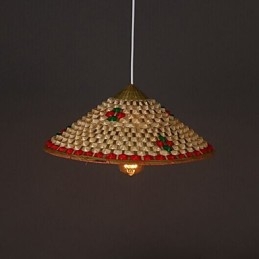 Café Bambu Chapéus Chapéu Lustre Lâmpada