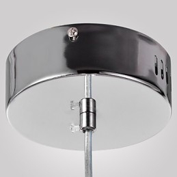 Luminária pendente cromada estilo mini contemporânea moderna