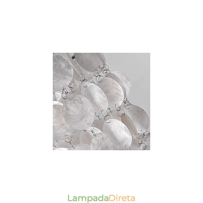 Luminária pendente cromada estilo mini contemporânea moderna