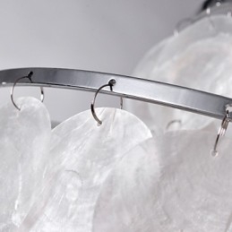 Luminária pendente cromada estilo mini contemporânea moderna