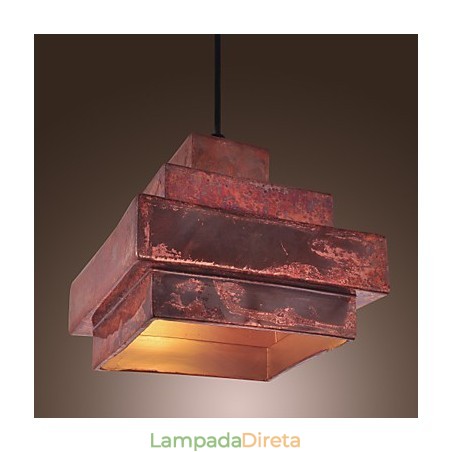 Luminária pendente estilo mini clássico tradicional com pintura Luminária pendente estilo mini clássico tradicional com pintura