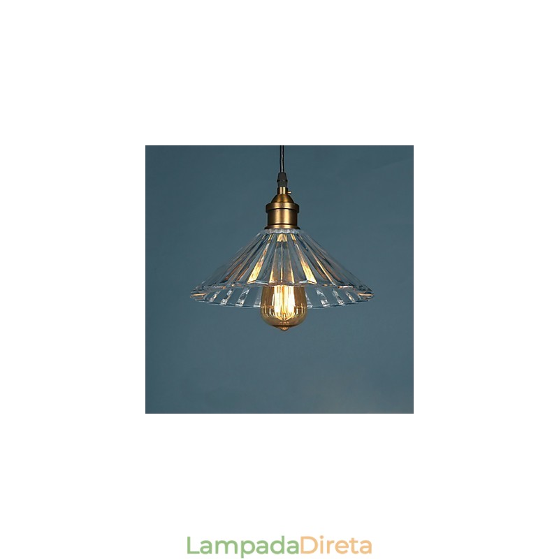 Luminária pendente de vidro moderna Luminária pendente simples Luminária pendente de café