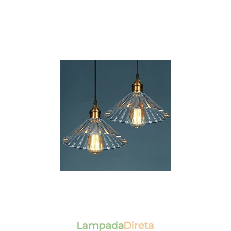 Luminária pendente de vidro moderna Luminária pendente simples Luminária pendente de café
