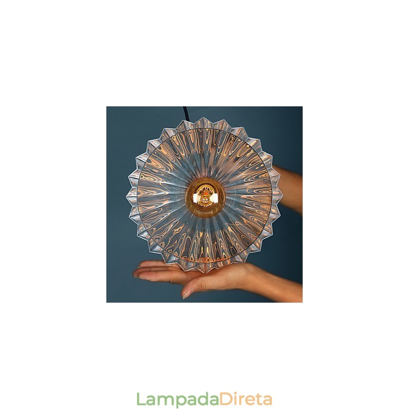 Luminária pendente de vidro moderna Luminária pendente simples Luminária pendente de café