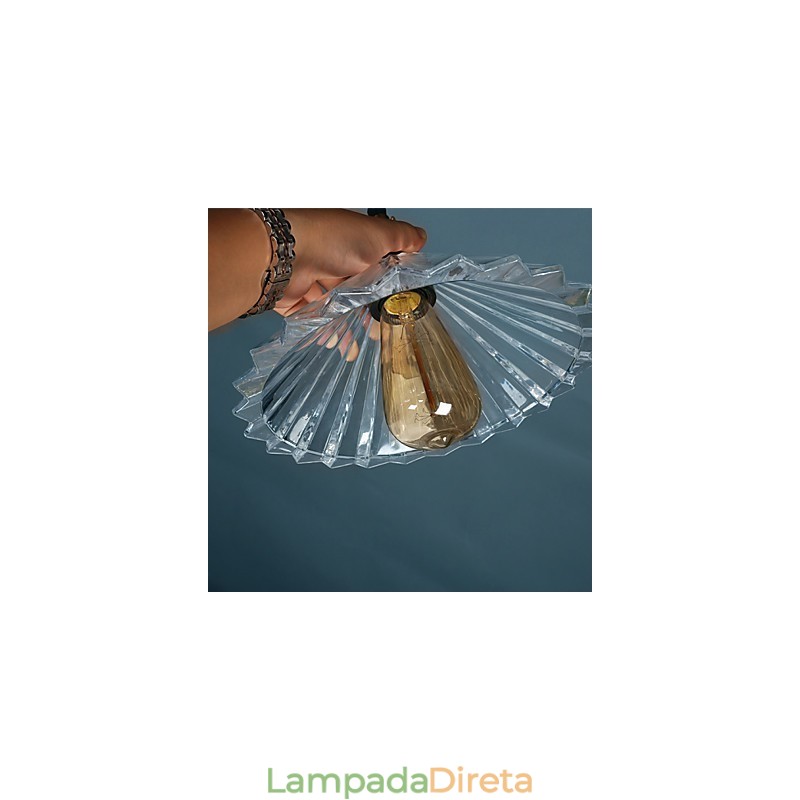 Luminária pendente de vidro moderna Luminária pendente simples Luminária pendente de café