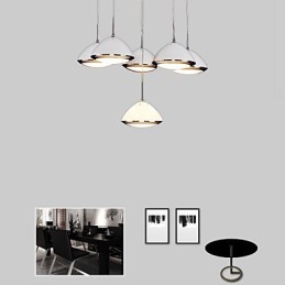 Luminárias pendentes modernas contemporâneas de metal