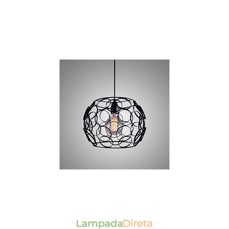 Luminárias pendentes modernas contemporâneas lanterna country metal