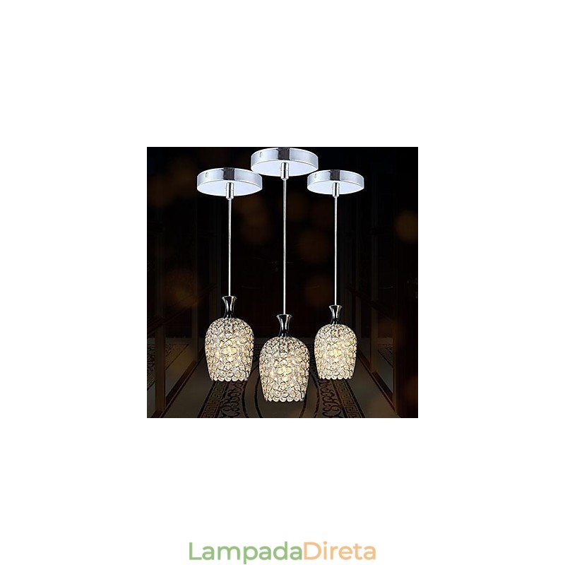 Luminárias pendentes 1 luz moderna simples artística