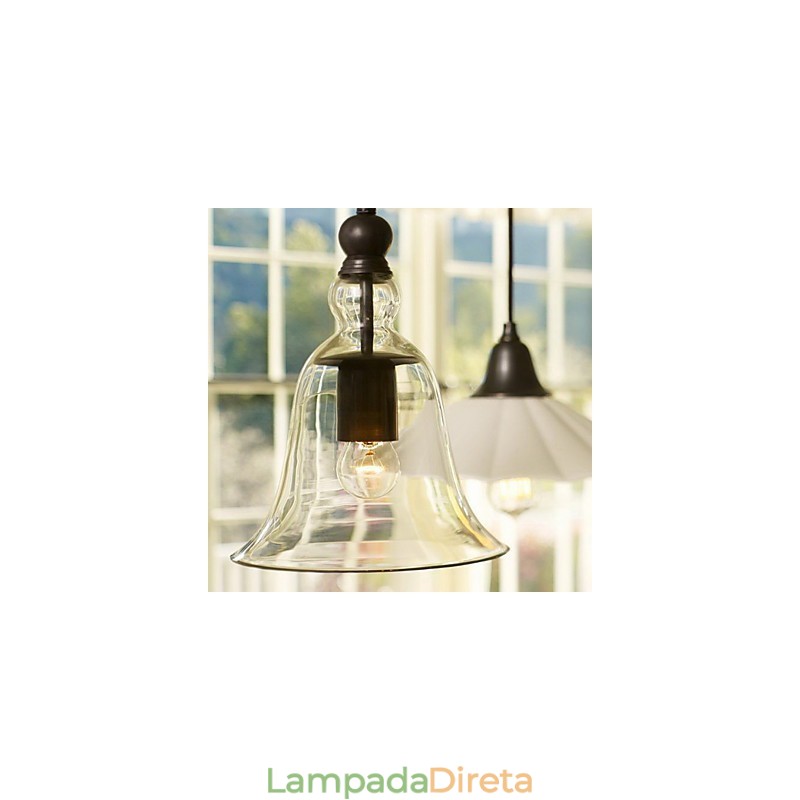 Luminária pendente estilo mini tigela vintage clássica tradicional