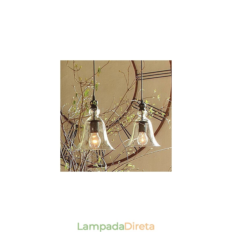 Luminária pendente estilo mini tigela vintage clássica tradicional