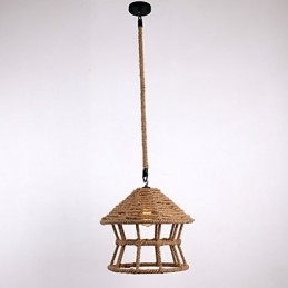 Corda 1 Luz Pendente Contemporâneo Country