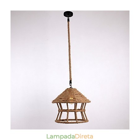 Corda 1 Luz Pendente Contemporâneo Country Corda 1 Luz Pendente Contemporâneo Country