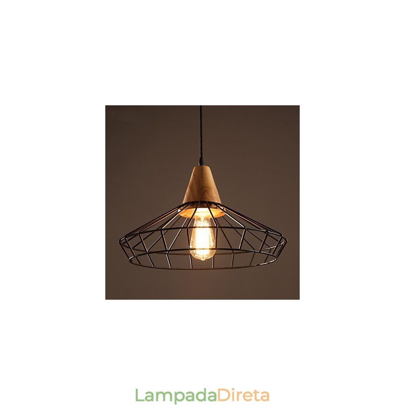 Lustre de metal estilo vintage clássico tradicional mini