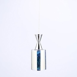 Luminária pendente cromada Dream Laser Engraving L