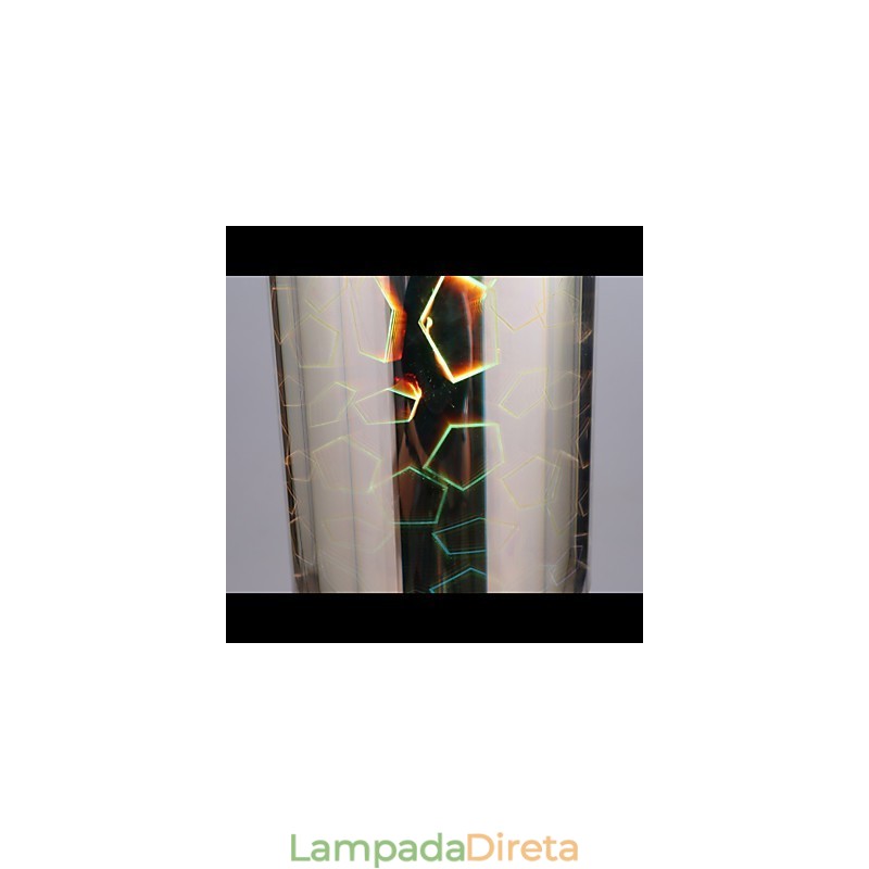 Luminária pendente cromada Dream Laser Engraving L