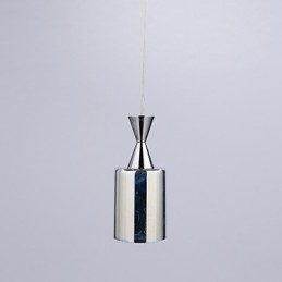 Luminária pendente cromada Dream Laser Engraving L