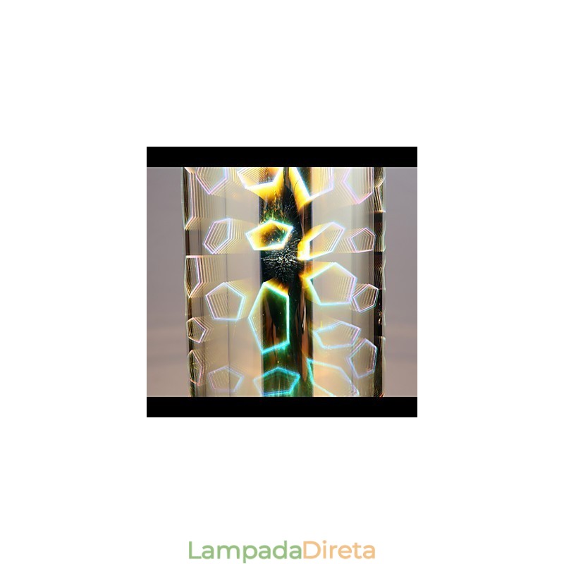Luminária pendente cromada Dream Laser Engraving L