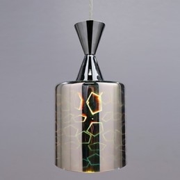 Luminária pendente cromada Dream Laser Engraving L