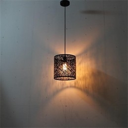 Lustre de ferro americano retrô de cabeça única