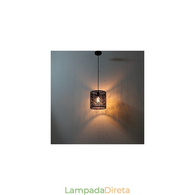 Lustre de ferro americano retrô de cabeça única