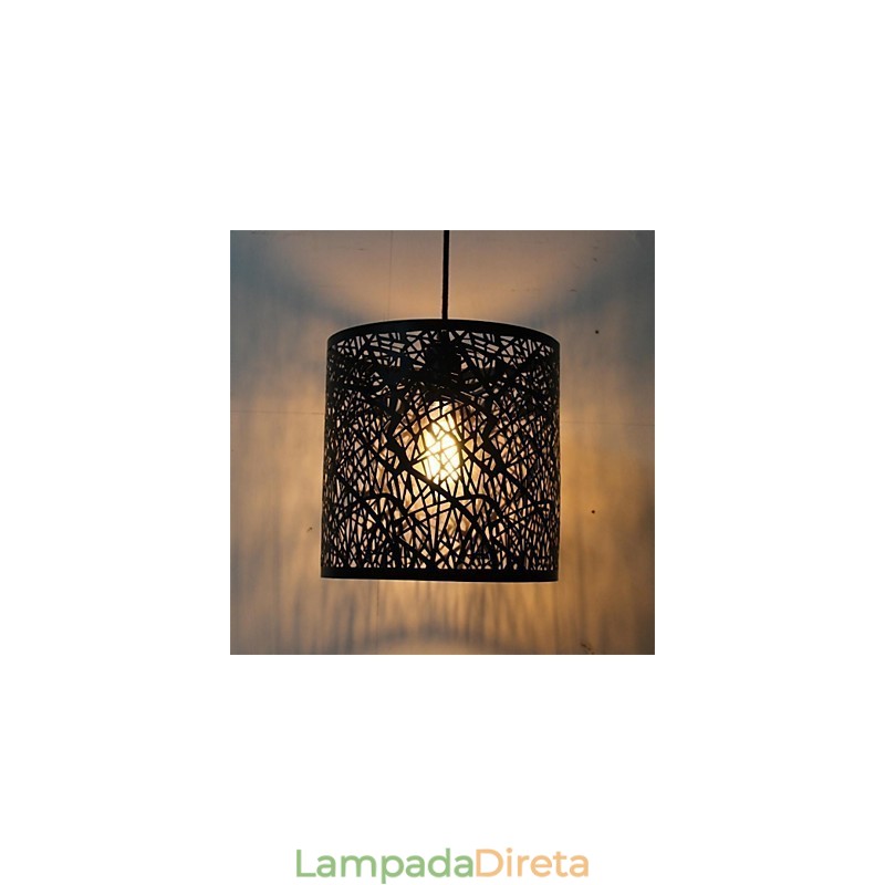 Lustre de ferro americano retrô de cabeça única