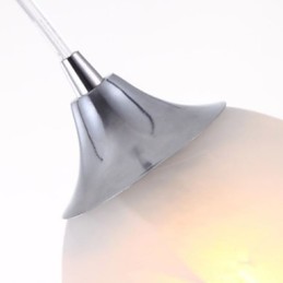 Luminária pendente oblonga com dossel para copo de vinho moderno com três luzes