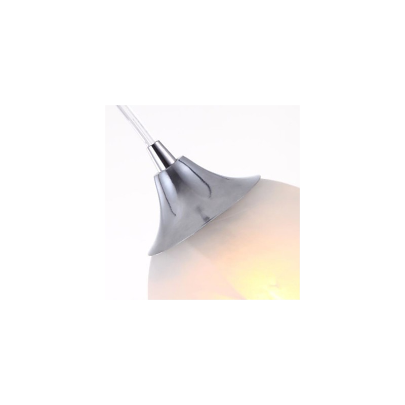 Luminária pendente oblonga com dossel para copo de vinho moderno com três luzes