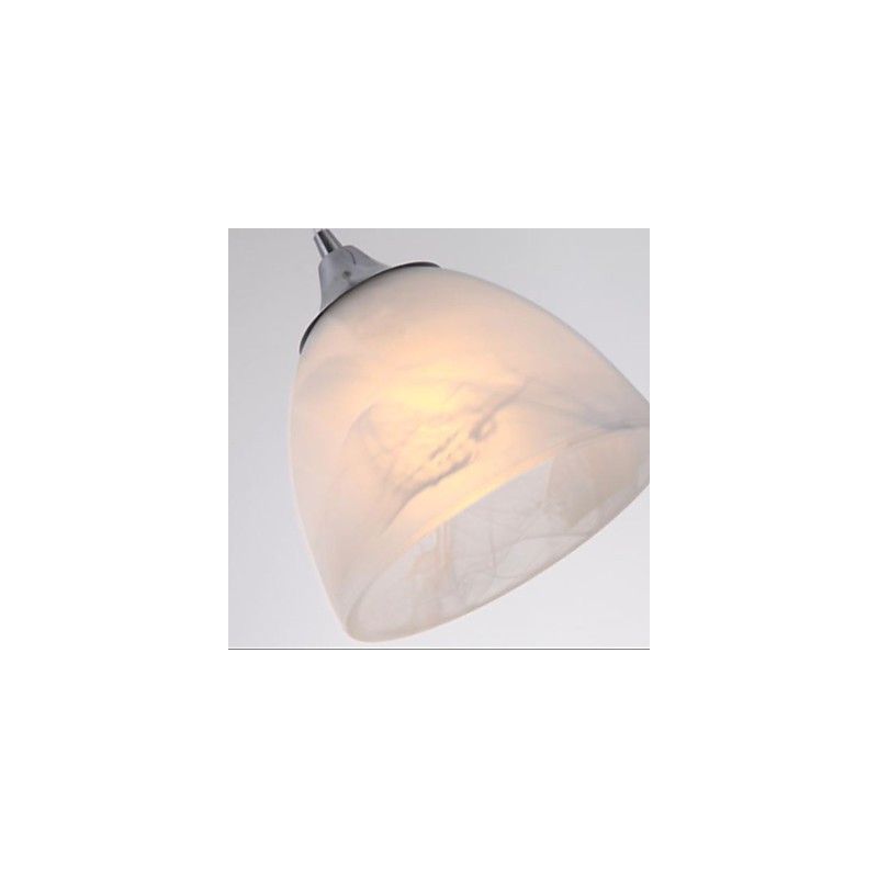 Luminária pendente oblonga com dossel para copo de vinho moderno com três luzes