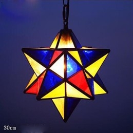 30CM Artístico Individualidade Criativa Varanda Moderna Estrelas Droplight Lâmpada