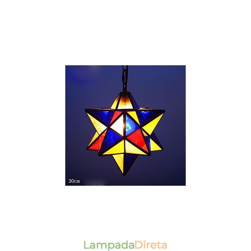 30CM Artístico Individualidade Criativa Varanda Moderna Estrelas Droplight Lâmpada