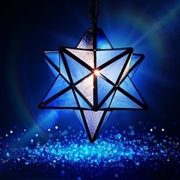 30CM Artístico Individualidade Criativa Varanda Moderna Estrelas Droplight Lâmpada