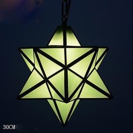 30CM Artístico Individualidade Criativa Varanda Moderna Estrelas Droplight Lâmpada