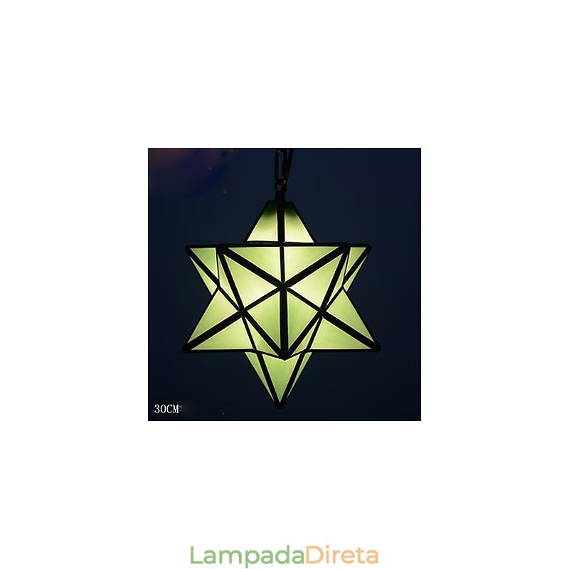 30CM Artístico Individualidade Criativa Varanda Moderna Estrelas Droplight Lâmpada