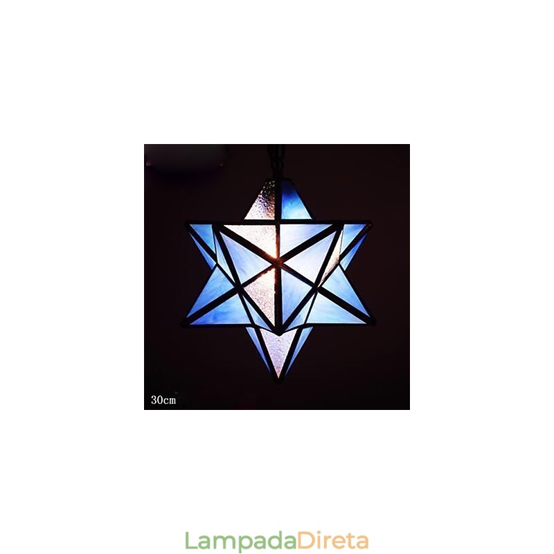 30CM Artístico Individualidade Criativa Varanda Moderna Estrelas Droplight Lâmpada