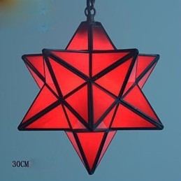 30CM Artístico Individualidade Criativa Varanda Moderna Estrelas Droplight Lâmpada