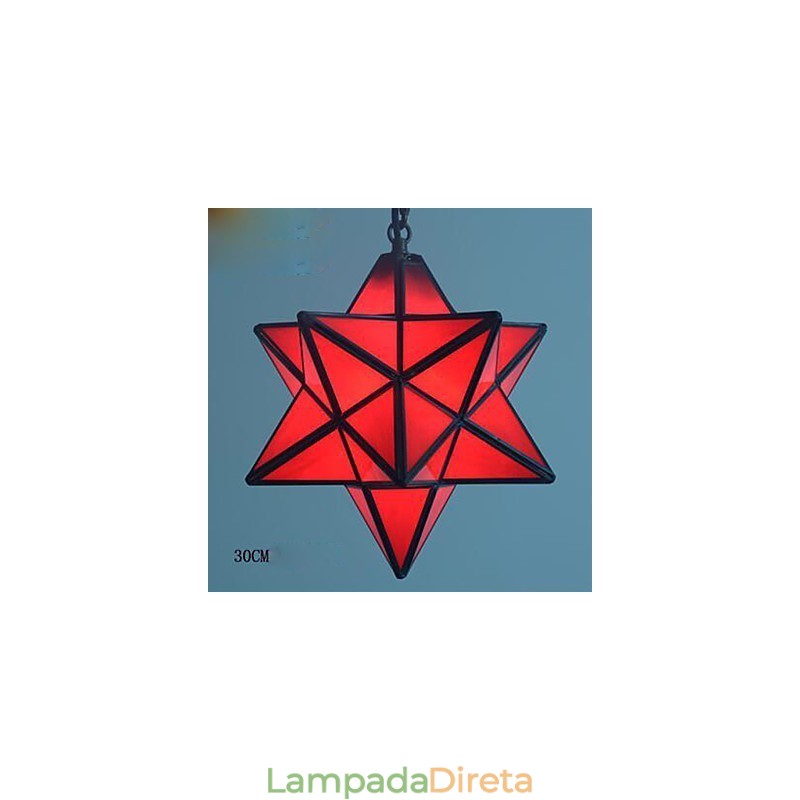 30CM Artístico Individualidade Criativa Varanda Moderna Estrelas Droplight Lâmpada
