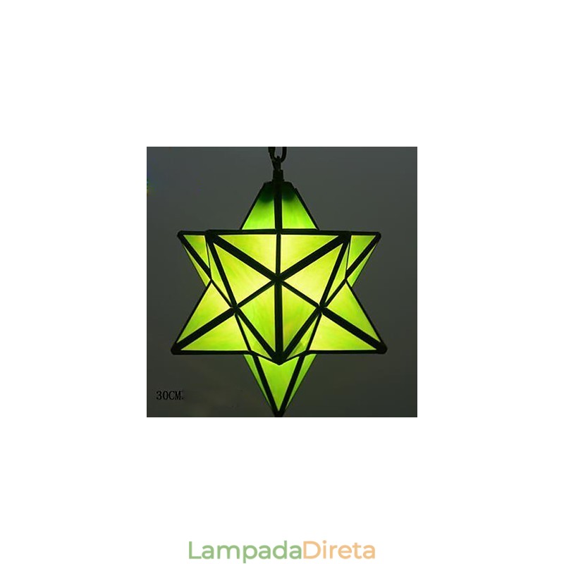 30CM Artístico Individualidade Criativa Varanda Moderna Estrelas Droplight Lâmpada