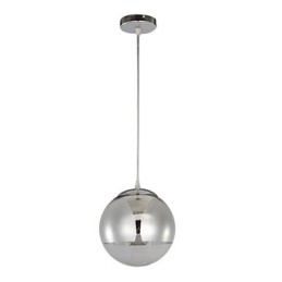 Luminária pendente com 1 luz em formato de bola