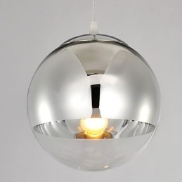 Luminária pendente com 1 luz em formato de bola