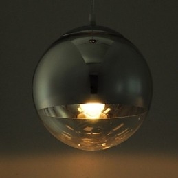 Luminária pendente com 1 luz em formato de bola