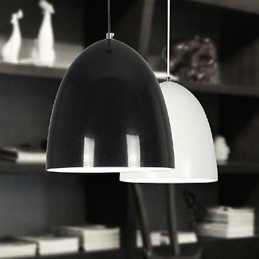 Luminária pendente de metal com pintura contemporânea moderna