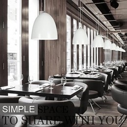 Luminária pendente de metal com pintura contemporânea moderna