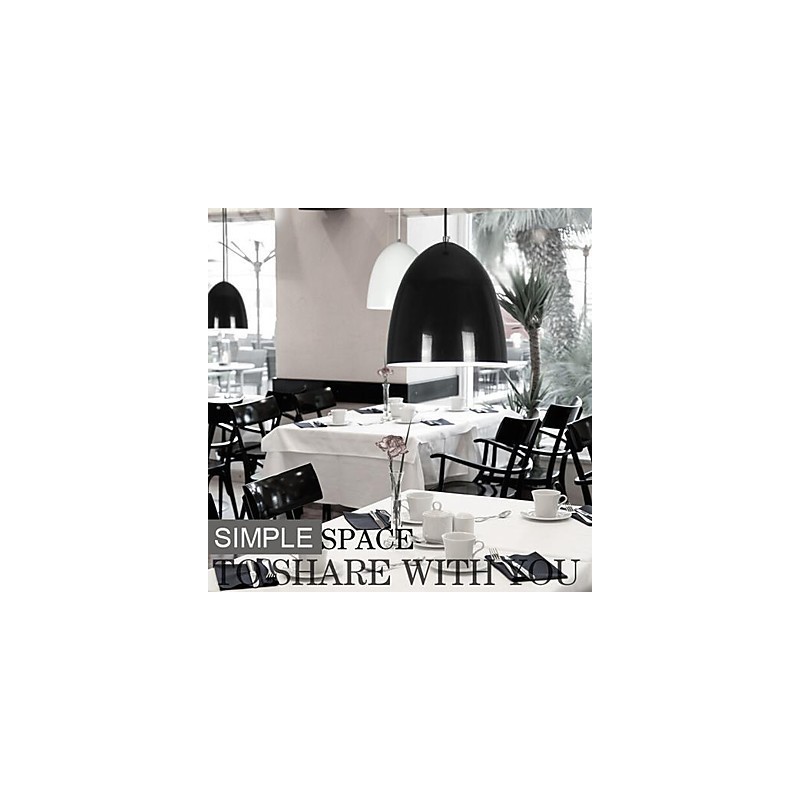 Luminária pendente de metal com pintura contemporânea moderna