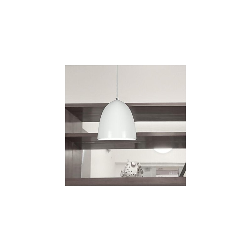 Luminária pendente de metal com pintura contemporânea moderna