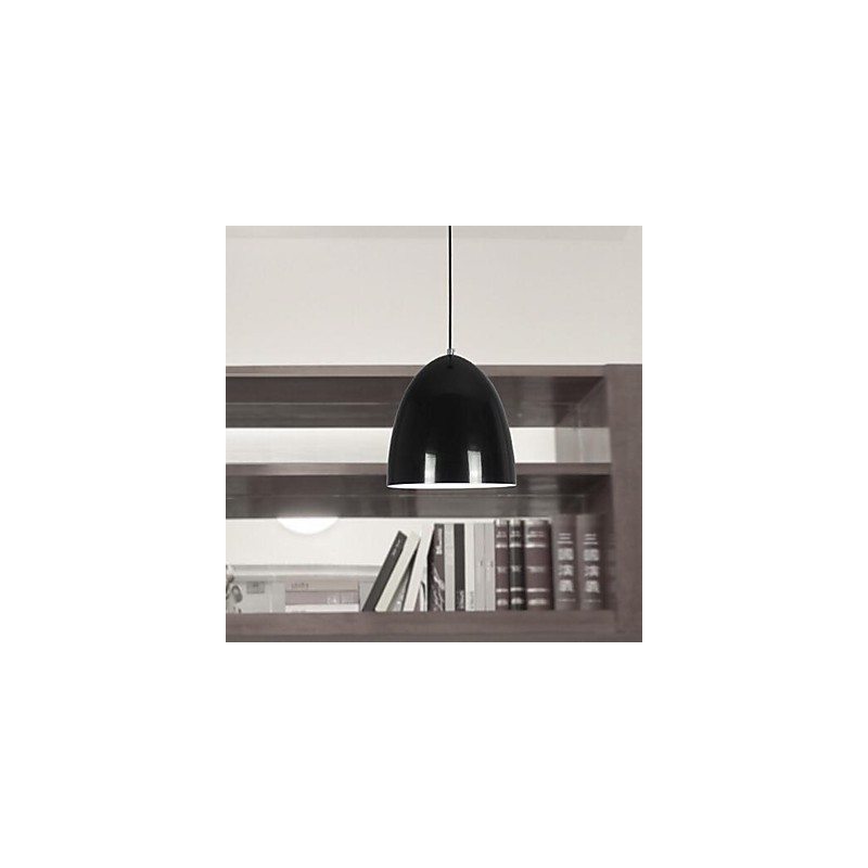 Luminária pendente de metal com pintura contemporânea moderna